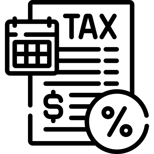 Corporate tax icon